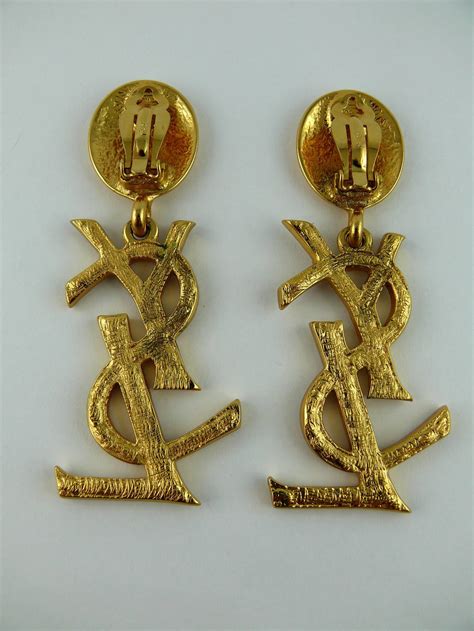 yves st laurent dangle earrings.